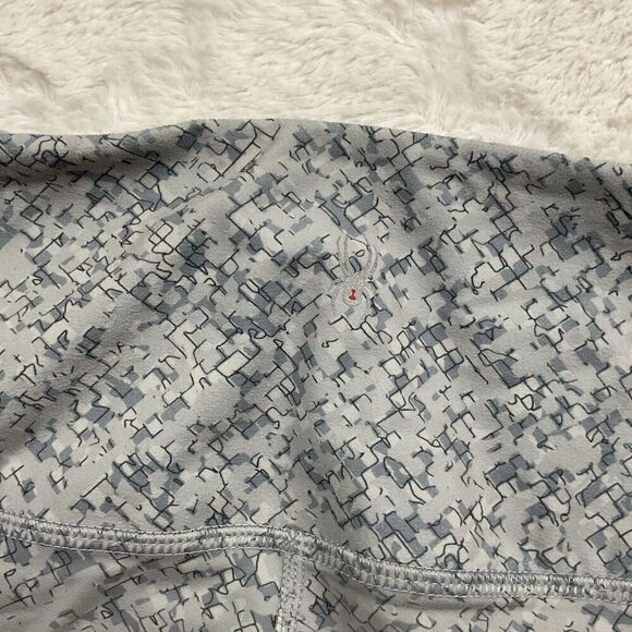 SPYDER Active Leggings Women’s‎ XL Gray All Over Print Wide Waist Band - Picture 6 of 9